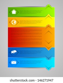 abstract infographic template