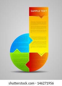 abstract infographic template