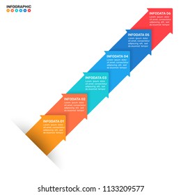 Abstract infographic template with arrow elementd and marketing icons. Startup with 3 steps,  options. Can be used for workflow diagram, presentation or web design, Vector eps10 illustration