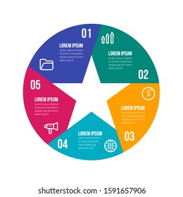 Abstract infographic template for business with icons