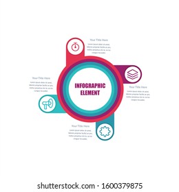 Abstract Infographic Template for Business Vector Design
