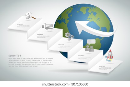Abstract infographic template. can be used for work flow layout, diagram, number options