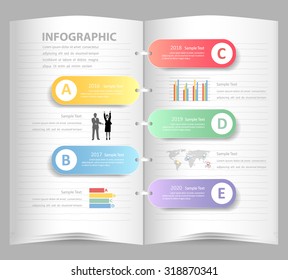 Abstract infographic template. can be used for workflow layout, diagram, number options