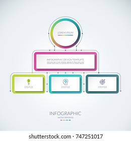 Abstract infographic template. Can be used as a chart, diagram, graph for business presentation, data visualization, annual report, web design.