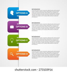 Abstract infographic template. Design elements.