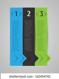 abstract infographic template, options banners