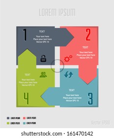 Abstract infographic template. Vector eps10. 