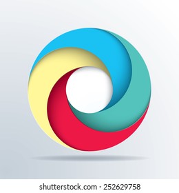 Abstract infographic template vector illustration.