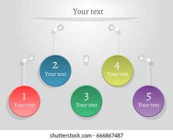 Abstract infographic template. Vector illustration.