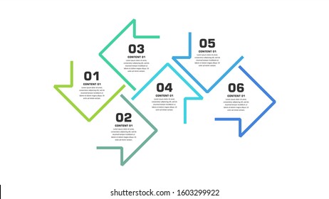 Abstract Infographic Timeline for Business Strategy