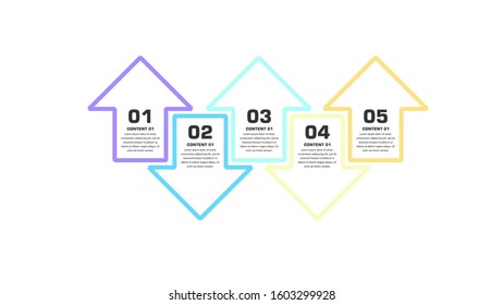 Abstract Infographic Timeline for Business Strategy