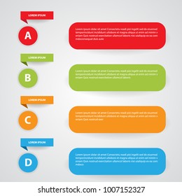 Abstract infographic, vector illustration