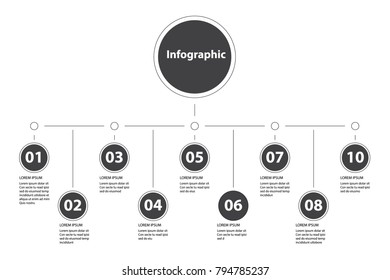 Abstract infographic, vector illustration
