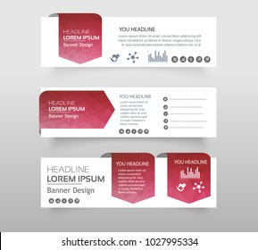 Abstract of Infographic web banner modern low polygon set background design, Geometric background. eps10 vector illustration.