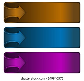 abstract Infographics banner with arrow