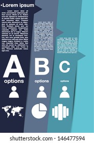 Abstract infographics communication technology