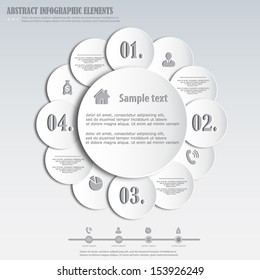 Abstract infographics design 