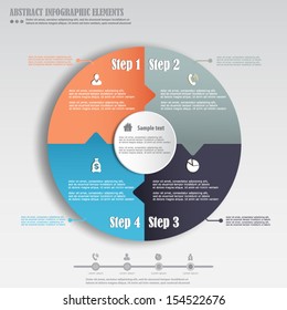 Abstract infographics design element