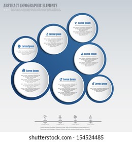 Abstract infographics design element with circles