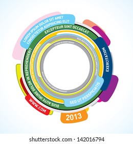 Modelo de design de infográficos abstratos