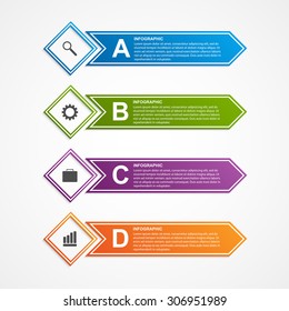 Abstract infographics design template. 