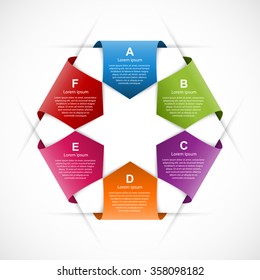 Abstract infographics design template. 