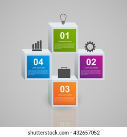Abstract infographics design template. 