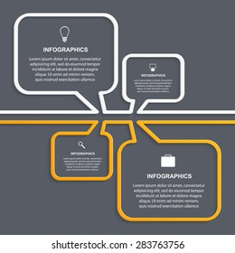 Abstract infographics design template. Vector illustration. 