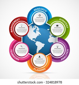 Abstract infographics design template. Vector illustration.