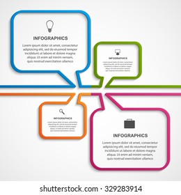 Abstract infographics design template. Vector illustration. 