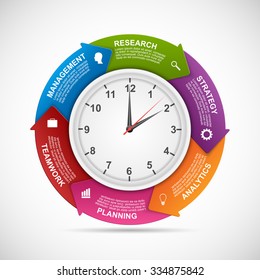 Abstract infographics design template. Vector illustration. 