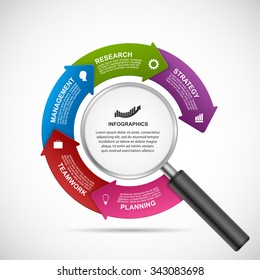 Abstract infographics design template. Vector illustration. 
