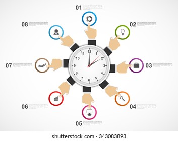 Abstract infographics design template. Vector illustration.