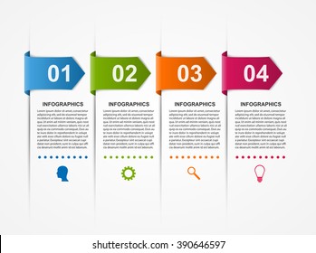 Abstract infographics design template. Vector illustration. 