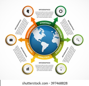 Abstract infographics design template. Vector illustration.