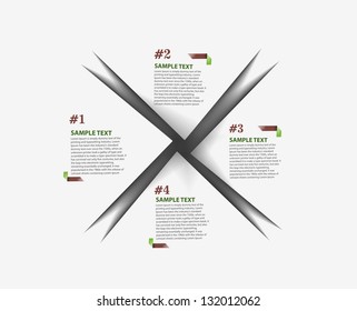 Abstract Infographics design, vector