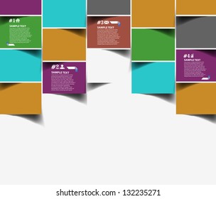 Abstract Infographics design, vector
