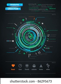 abstract infographics element on transportation topics