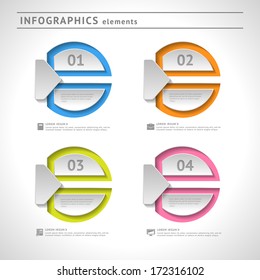 Abstract infographics elements. Modern design template. Web or graphic layout with space for text. Vector illustration