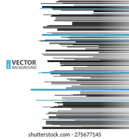 Abstract infographics horizontal gray, black and blue stripes on white background. RGB EPS 10 vector illustration