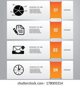 Abstract infographics number