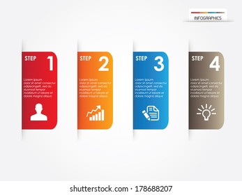 Abstract infographics number