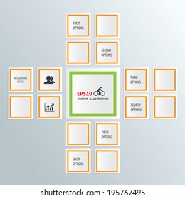 Abstract infographics number options 