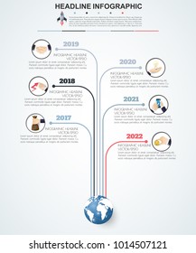 Abstract infographics number options template. Vector illustration. Can be used for workflow layout, diagram, business step options, banner, web design.
