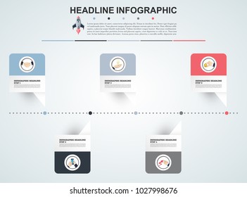 Abstract infographics number options template. Vector illustration. Can be used for workflow layout, diagram, business step option, banner, web design.