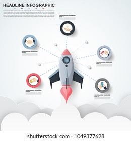 Abstract infographics number options template. Vector illustration. Can be used for workflow layout, diagram, business step option, banner, web design.