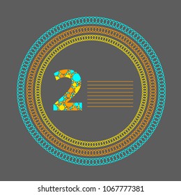 Abstract infographics number options template. Vector illustration. Can be used for workflow layout, diagram, business step options, banner, web design.