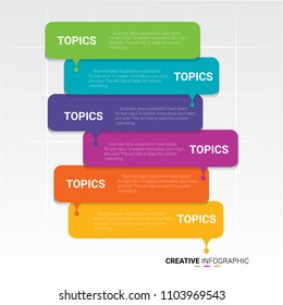 Abstract infographics number options template. Vector illustration. Can be used for workflow layout, diagram, business step options, web design.