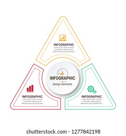 Abstract infographics number options template. Vector illustration.  Business data visualization. Process chart. Abstract elements of graph, diagram with steps, options, parts or processes. Vector
