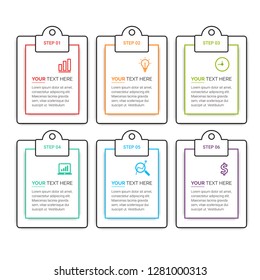 Abstract infographics number options template. Vector illustration.  Business data visualization. Process chart. Abstract elements of graph, diagram with steps, options, parts or processes. Vector